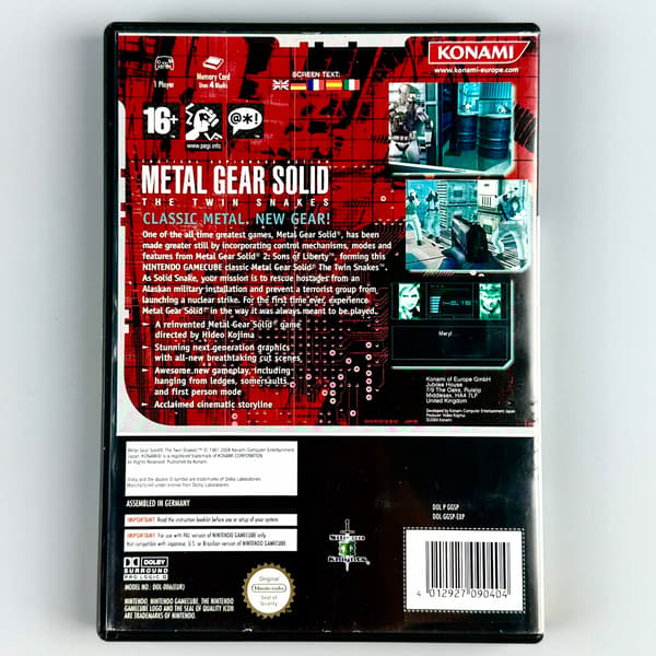 Metal Gear Solid: The Twin Snakes | NINTENDO GAMECUBE | 3xA SET