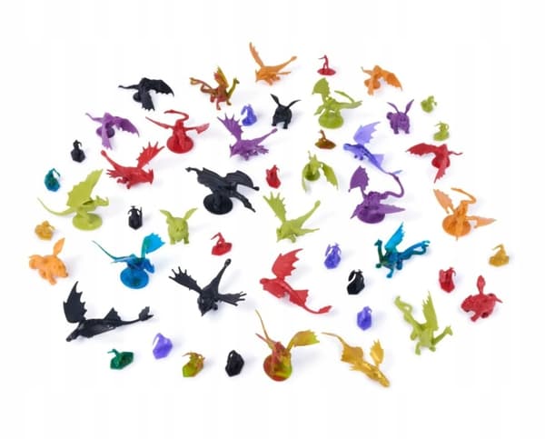 Spin Master How to Train Your Dragon Figures in a bucket, 50 pieces – gift