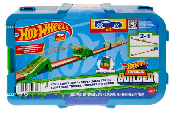 Hot Wheels Track Builder Track Set with Racing Accessories + Vehicle