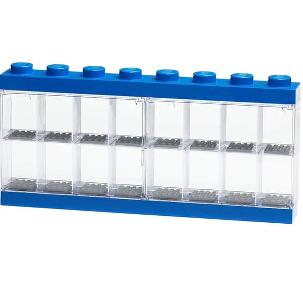 LEGO container for 16 minifigures 40660005, blue display case, Gift