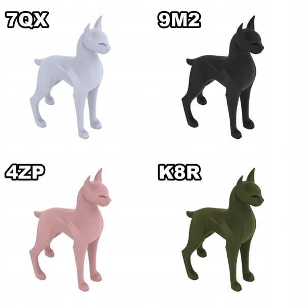 DECORATIVE STANDING LYNX FIGURINE – DESK DECORATION – AVAILABLE IN MANY COLOURS