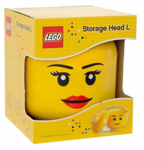 LEGO container – girl’s head, 2 litres, size S