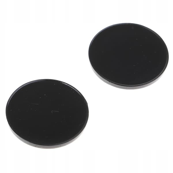 30x Round Black 22mm Multi-purpose Smooth Base for Miniatures