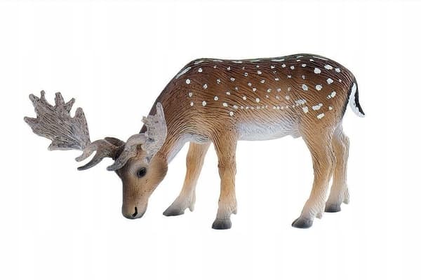 Bullyland 64451 Deer grazing on grass, 13 cm