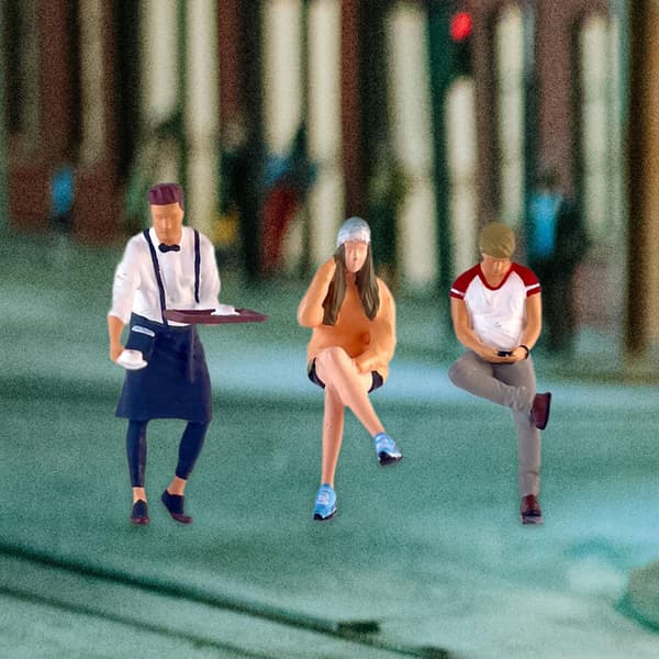 3x 1:64 Hand-painted human figurines Trains Architectural figures Figurines