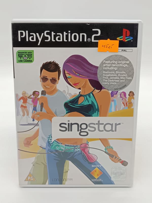 SINGSTAR for PlayStation 2 (PS2) – boxed version