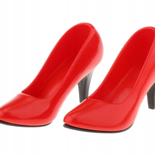 Accessories for 1/6-scale female dolls: red plastic pointed office fingers