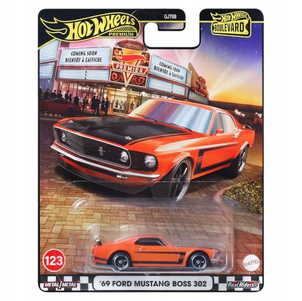 HOT WHEELS Premium '69 Ford Mustang BOSS 302 Boulevard #123