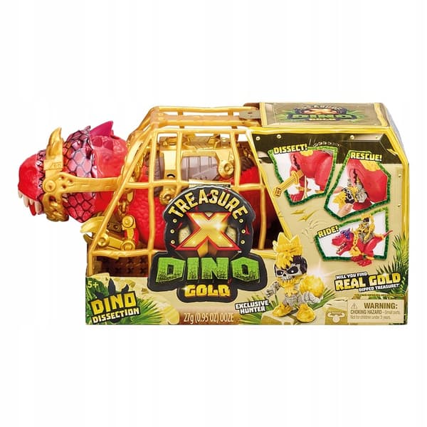 TREASURE X DINO GOLD T-REX DINOSAUR + PTERODACTYL