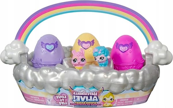 EASTER BASKET WITH HATCHIMALS ALIVE! EGGS – 6 ANIMALS