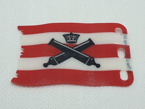 Lego 84624 plastic flag, 7x4, crossed cannons, Pirates, 1 piece