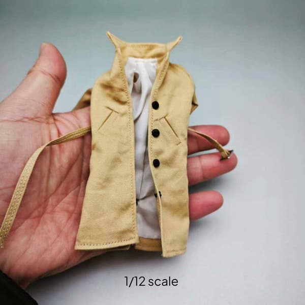1/12 scale figure jacket – inner wire-framed action figure jacket for Khaki