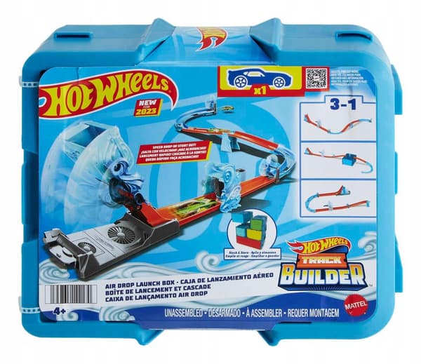 Hot Wheels Track Builder Track Set with Racing Accessories + Vehicle