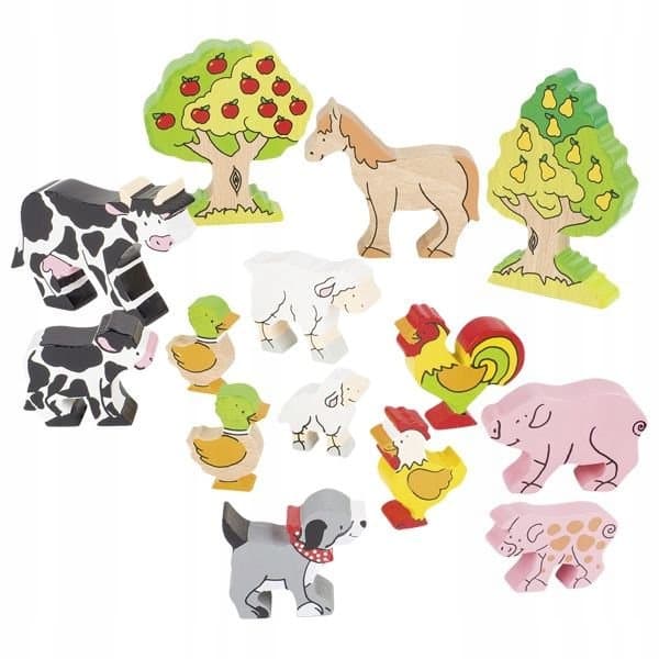 Goki 53034 Farm Animal Figures
