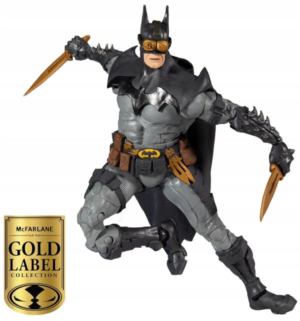 Large Batman Todd DC Multiverse Figurine, 20 cm. Gold