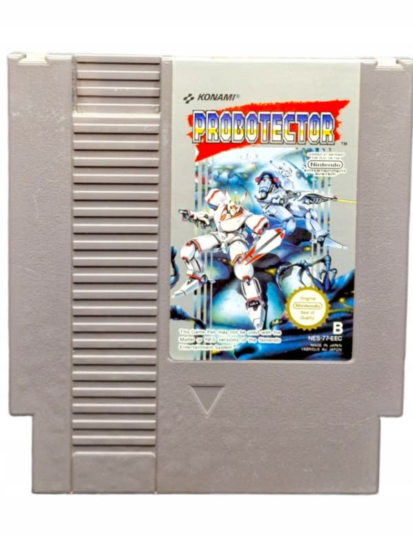 Probotector CONTRA Nintendo NES game + plastic protector