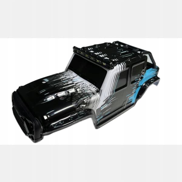 DIY RC Car Shell Canopy – Thickened RC Car Body Modification, Black and Blue