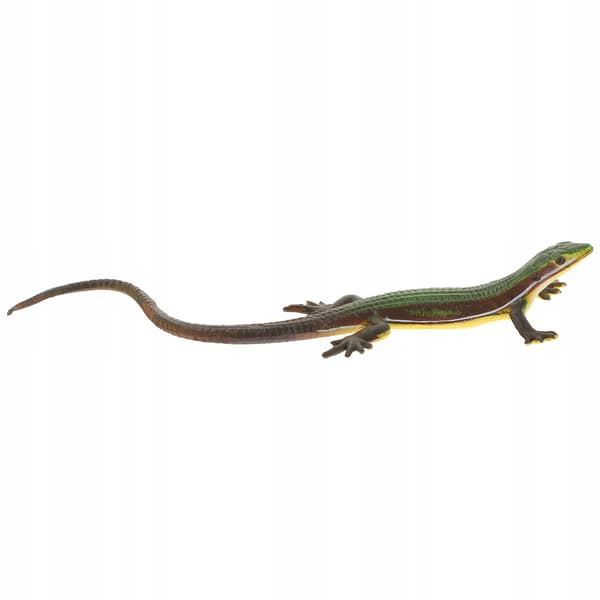 A brightly coloured lizard figurine for decoration and play