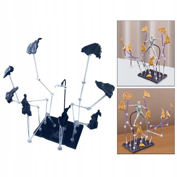 Action figure display stand, Sturdy, Creative, Doll model display stand – Grey
