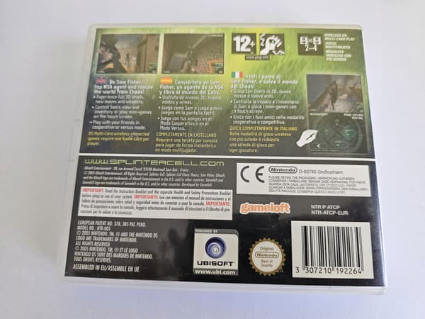 SPLINTER CELL: CHAOS THEORY FOR NINTENDO DS