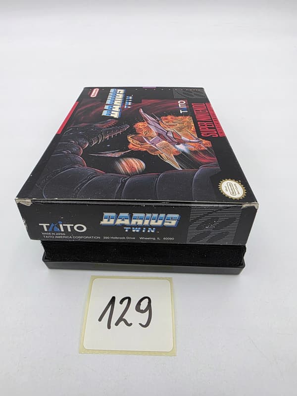 NINTENDO SNES DARIUS TWIN NTSC VERSION ORIGINAL CARDBOARD BOX