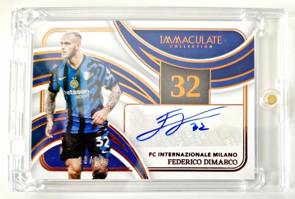 FEDERICO DIMARCO 28/99 PANINI IMMACULATE 2024/25 INTER MILAN AUTOGRAPH