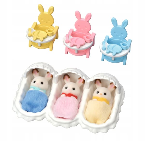 Sylvanian Families Rabbit Triplets 5532