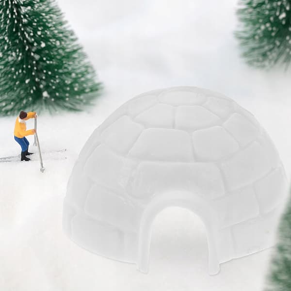 12 DECORATIVE ICE HOUSES – FIGURINES FOR BACKLIGHTING AND DIY PROJECTS