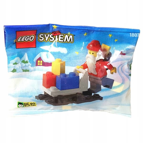 1807 Lego System Santa Claus polybag MISB 1995 St Nicholas’s Day present, Christmas tree