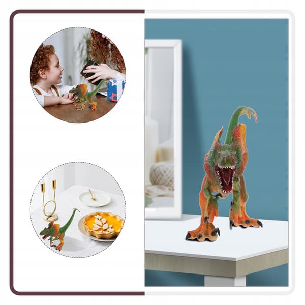 FLAT DESK-SIZE DINOSAUR MODEL, DECORATION AND TOY