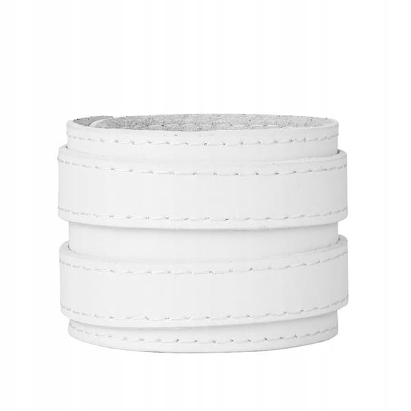 Men’s PU Leather Accessory with Double PU Leather, White