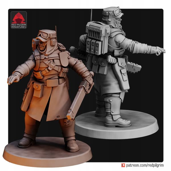 Desert Hawks-rekrutter x5 Red Pilgrim Miniatures 28