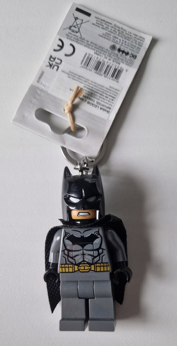 LEGO DC Super Heroes Batman grey LED torch keyring