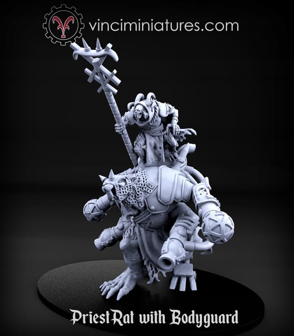 Priest Rat with Bodyguard - x1