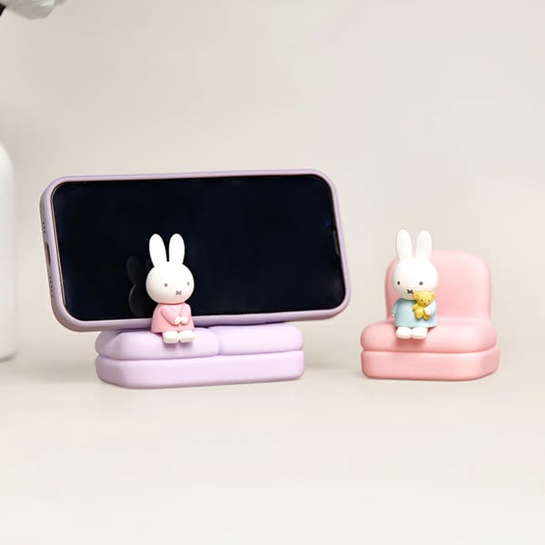 Original Miffy Sofa Phone Stand Blind Box collectable figurine