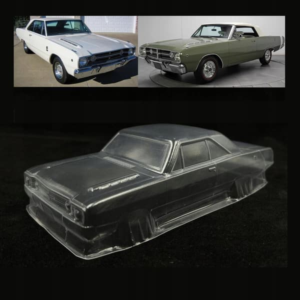 Car body shell: Sturdy, lightweight, durable, unpainted 1/28 scale RC car body shell