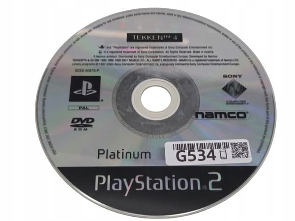 Tekken 4 PlayStation 2 (PS2) game – disc only