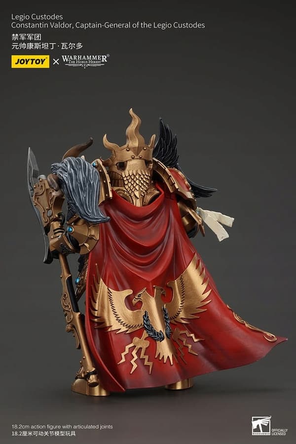 Warhammer: The Horus Here Action – Legio Custodes, Constantin Valdor, Cap – JOYTOY