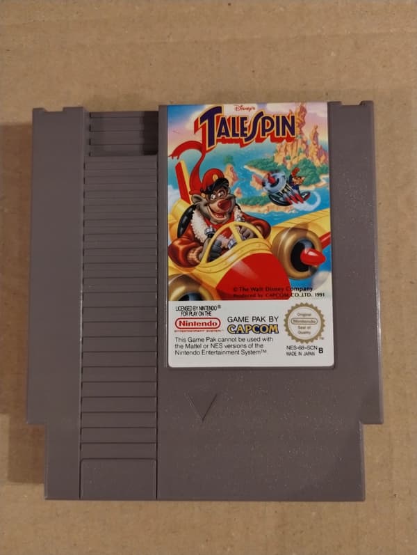 Tale Spin game for the Nintendo NES (PAL)