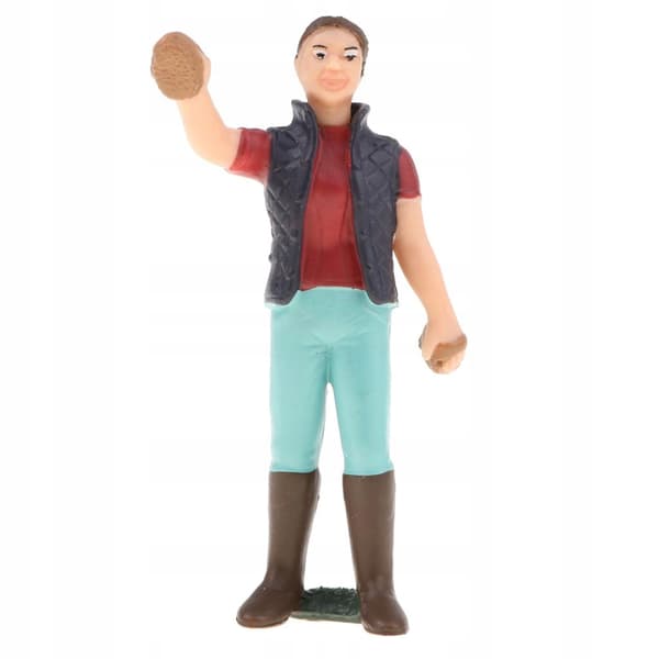 3-inch PVC farm worker model – Figure, Toy, Diorama, Accessory, Ranch display base