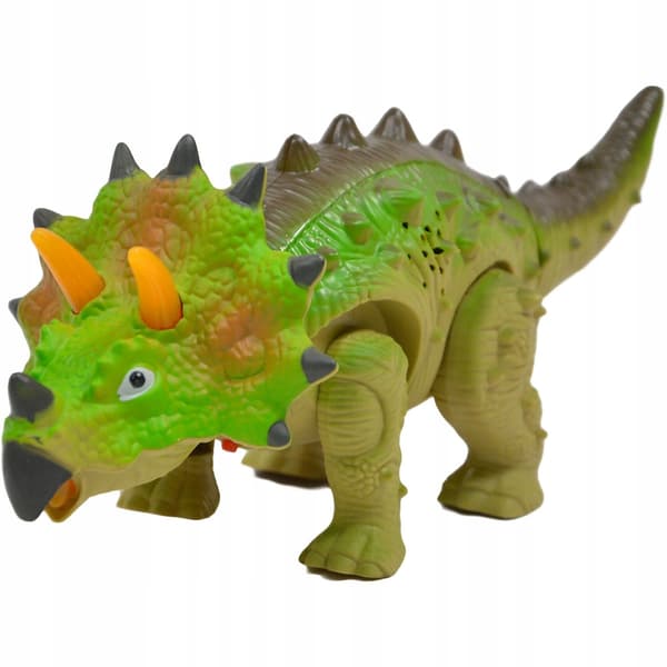 BATTERY-POWERED TRICERATOPUS DINOSAUR