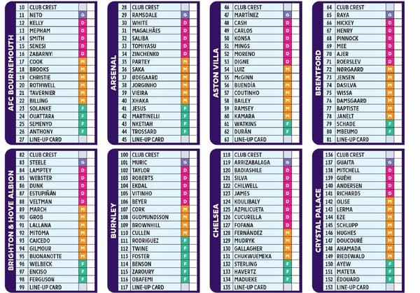 PANINI PREMIER LEAGUE 2024 STARTER PACK + CARDS