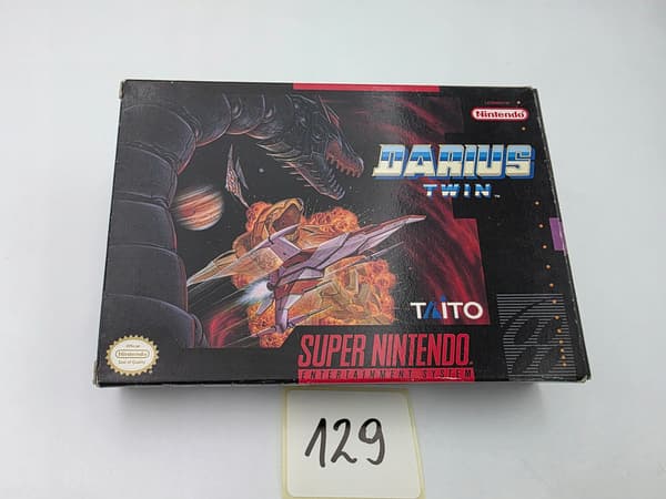 NINTENDO SNES DARIUS TWIN NTSC VERSION ORIGINAL CARDBOARD BOX
