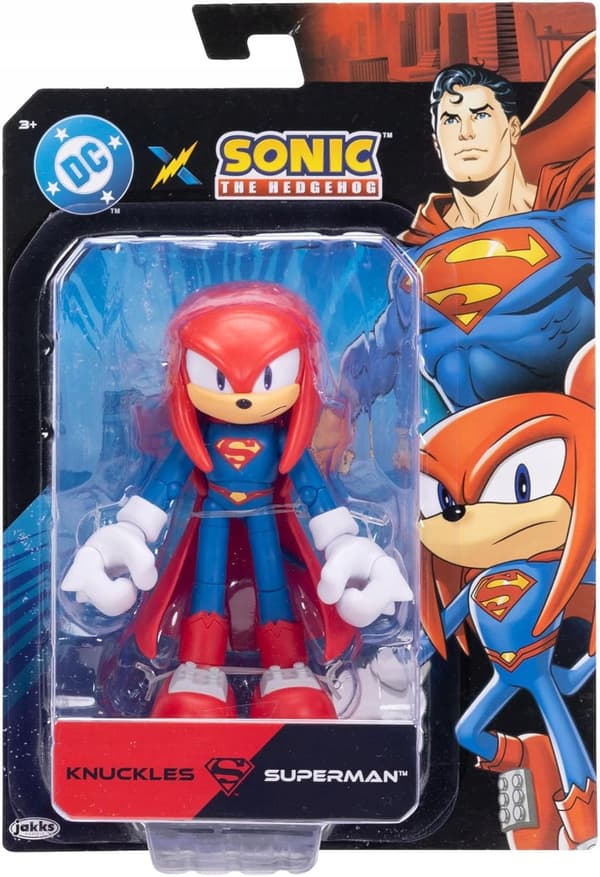 Sonic the Hedgehog Original Figurine: Red Knuckles x Superman, 13 cm