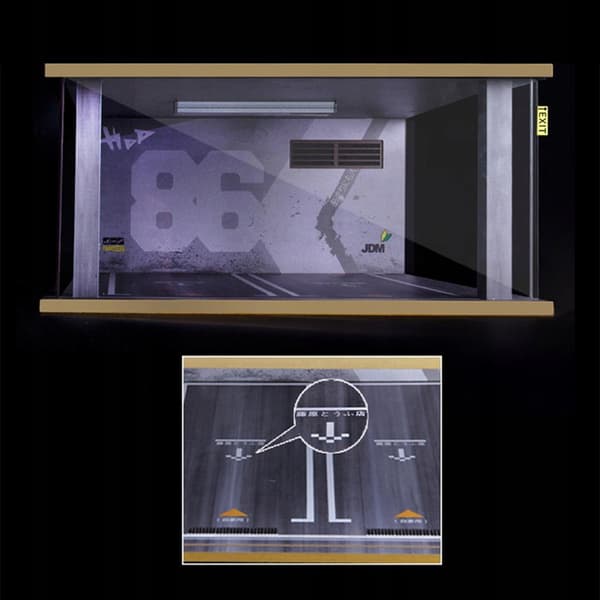 1:18 scale miniature – Background scenery 86: Grey wall