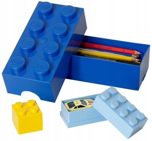 LEGO 8-LUNCHBOX BREAKFAST CONTAINER BLUE + BAG