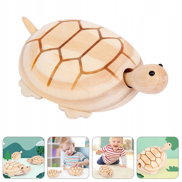 WOODEN TABLE DECORATION IN THE SHAPE OF A TURTLE – A CREATIVE DECORATIVE MODEL