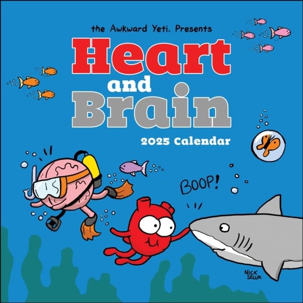 Seluk, Nick Heart and Brain 2025 Wall Calendar