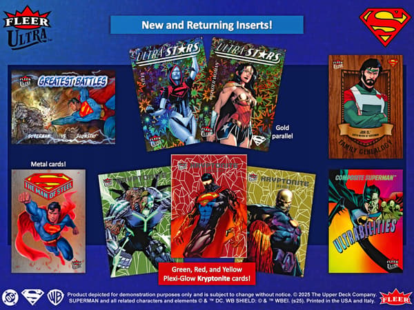 Upper Deck Fleer Ultra Superman Hobby Pack Cards