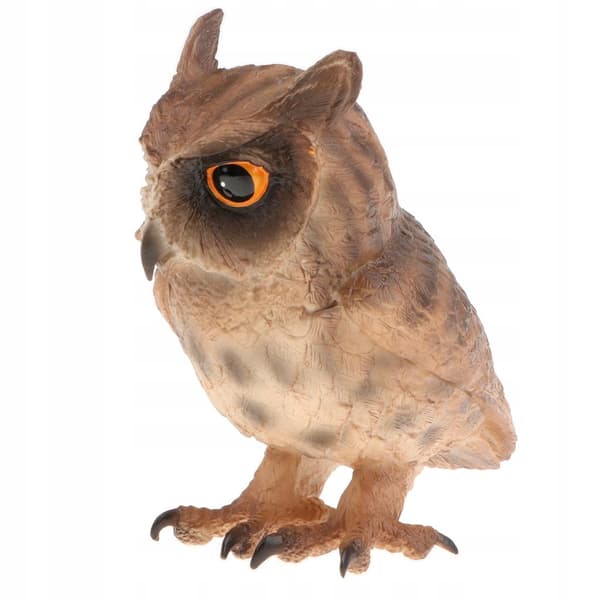 Realistic plastic owl Bird model Life Jungle Forest Ocean Animals Action